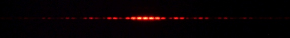 Diffraction pattern from two slits